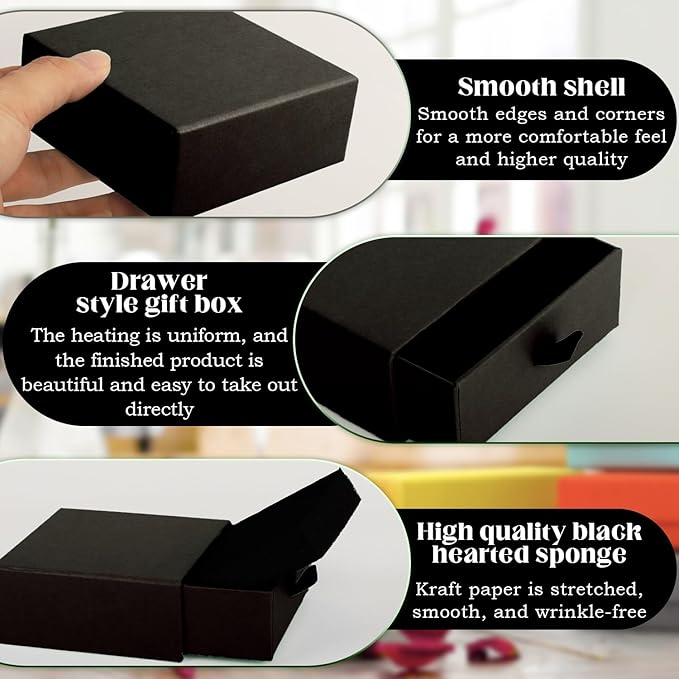 Coobbar Luxury Velvet-Lined Jewelry Gift Box 12-Pack, Compact Drawer Style Organizer for Earrings & Rings, Elegant Bracelet Display Box, Small Jewelry Storage Box, 3.5x3.5x1.26 Inches (Coffee)