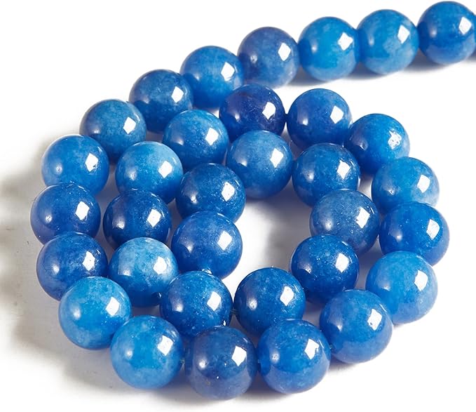 100pcs 8mm Kyanite Beads Natural Gemstone Beads Round Loose Beads for Jewelry Making