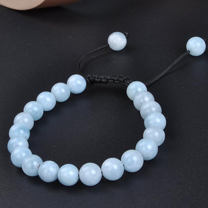 MASSIVE BEADS Natural Healing Power Gemstone Crystal Beads Unisex Adjustable Macrame Bracelets