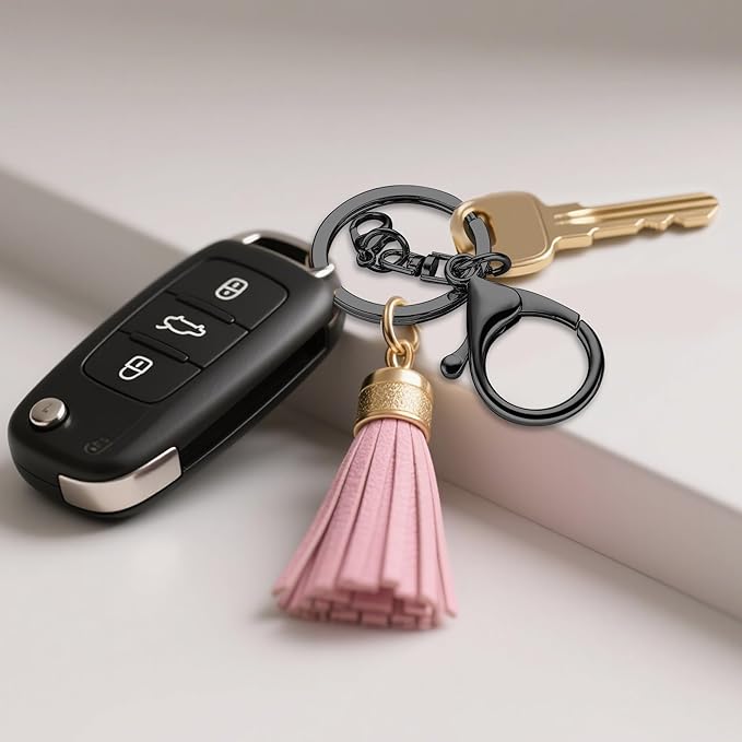 Gkeygo 10 Pack a Set Metal Lobster Claw Clasps and Key Rings, Key Chain Accessories, Keychain Making kit for Keys, Art Crafts, Jewelry Making, Gold - Gunmetal