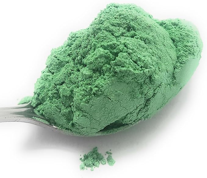 Pearl Mica Powder Pigment Dye - 500 grams (1.1 lbs) - Best Bulk Price for Fine Arts, Crafting, Painting, Bath bomb Soap Candle Slime Jewelry Making, Epoxy Resin, Woodworking (Green AG15)