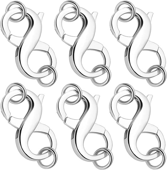 Double Opening Lobster Clasp 316 Stainless Steel Silver and Gold Pleted Necklace Bracelet Extender Clasps and Closures for DIY Jewelry