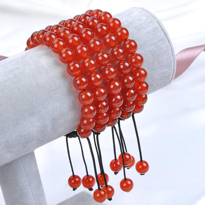 MASSIVE BEADS Natural Healing Power Gemstone Crystal Beads Unisex Adjustable Macrame Bracelets