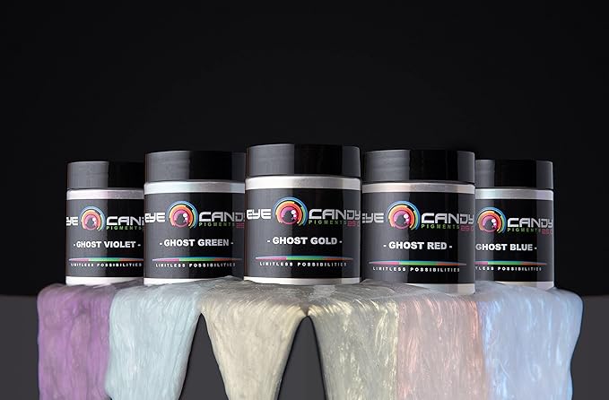 Eye Candy Premium Mica Powder Pigment “Glimmer Ghost Blue” (25g) Multipurpose DIY Arts and Crafts Additive | Woodworking, Bath Bombs, Resin, Paint, Epoxy, Soap, Nail Polish (Glimmer Ghost Blue, 25G)