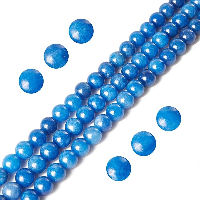 100pcs 10mm Kyanite Beads Natural Gemstone Beads Round Loose Beads for Jewelry Making