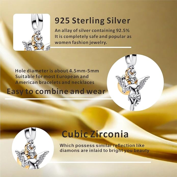 Fashion Charms Compatible for Bracelets,S925 Sterling Silver Charms,For Women Jewelry Present