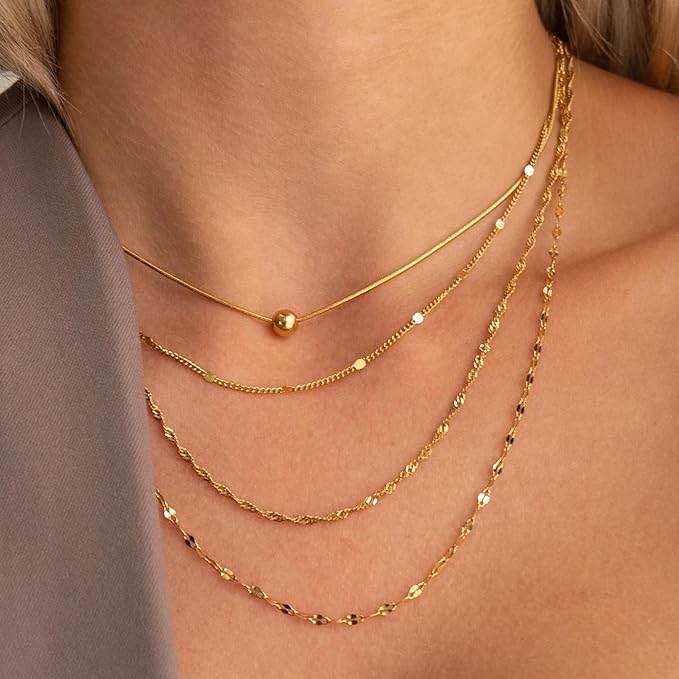 Kyutong 32.8 Feet/10M Gold Chains for Jewelry Making Twist Curb Necklace Chains Bulk Stainless Steel Jewelry Supplies for DIY Bracelet Ankle Earring