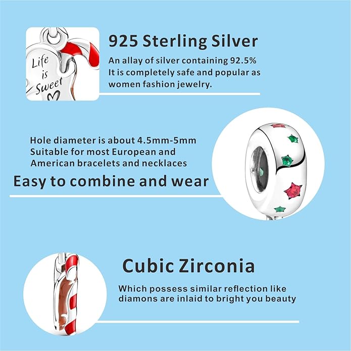 Fashion Charms Compatible for Bracelets,S925 Sterling Silver Charms,For Women Jewelry Present