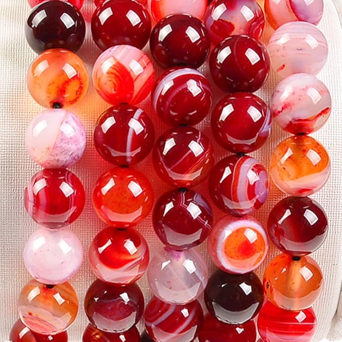 MASSIVE BEADS Natural Healing Power Gemstone Crystal Beads Unisex Adjustable Macrame Bracelets