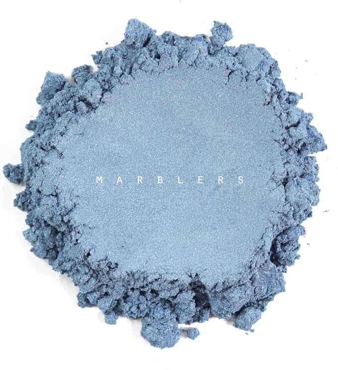 MARBLERS Blue Mica Powder [Deep Ocean] 4oz (113g) | Cosmetic Grade | Epoxy Resin Pigment | Dye | Non-Toxic, Vegan, Cruelty-Free | Lip Gloss, Nails, Body Butter, Bath Bomb, Candle & Soap Making
