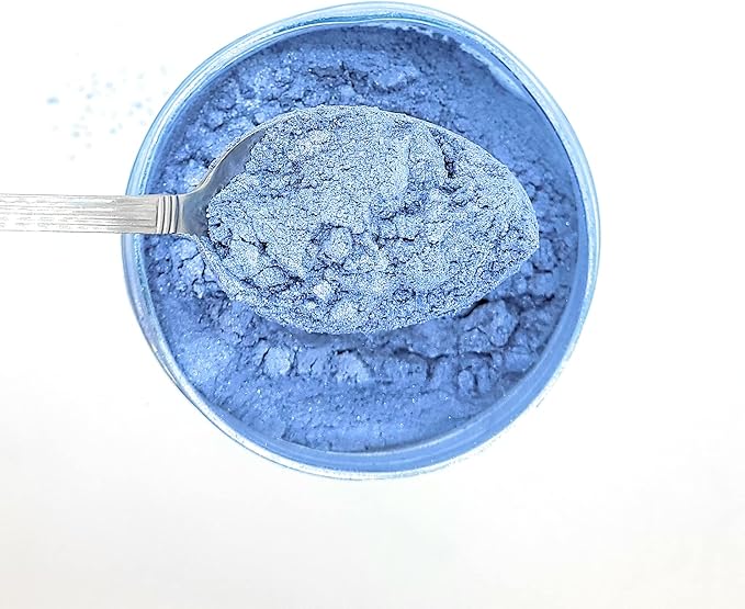 Pearl Mica Powder Pigment Dye - 500 Grams (1.1 lbs) - Best Bulk Price for Fine Arts, Crafting, Painting, Bath Bomb Soap Candle Slime Jewelry Making, Epoxy Resin, Woodworking (Blue BL24)