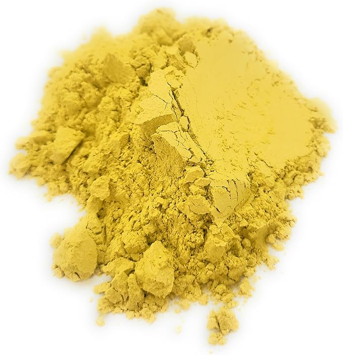 Pearl Mica Powder Pigment Dye - 500 Grams (1.1 lbs) - Best Bulk Price for Fine Arts, Crafting, Painting, Soap Candle Slime Jewelry Making, Epoxy Resin (Yellow AY03)