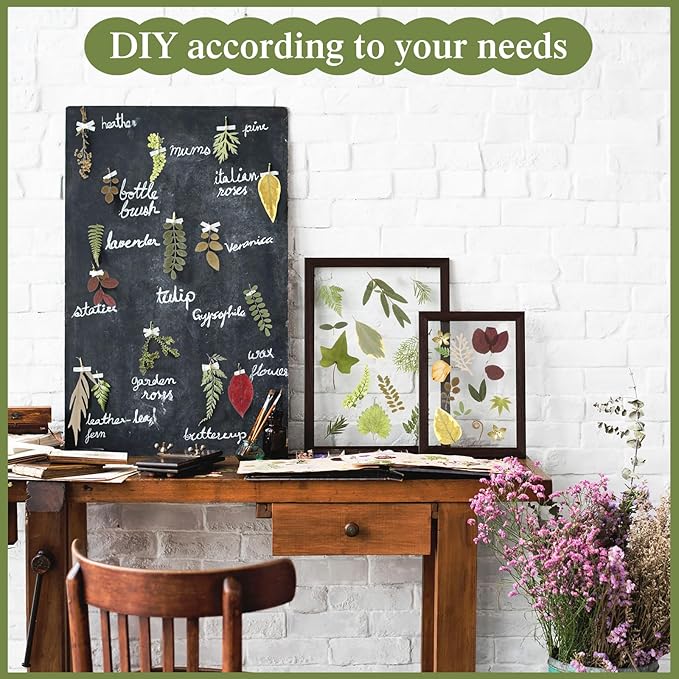 Nuanchu 167 Pcs Real Dried Pressed Flowers Natural Dried Flowers Colorful Daisy Mixed Wildflowers Leave for DIY Candle Resin Nails Jewelry Pendant Crafts Floral Art(Green,Fresh Style)