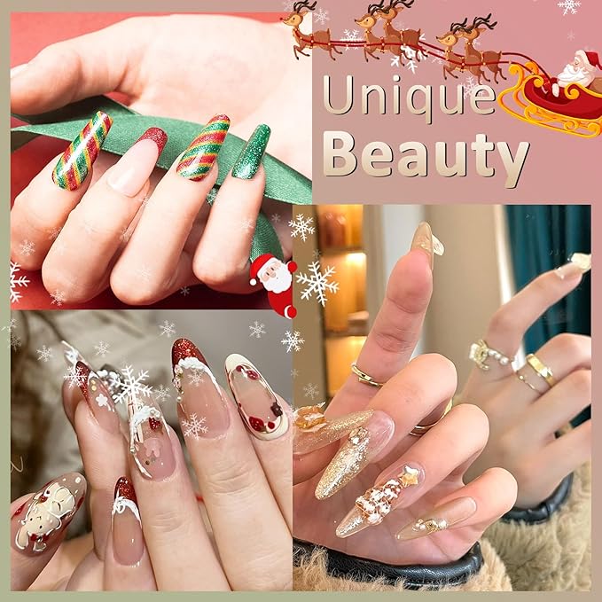 Allstarry Chrome Nail Powder 4 Colors Metallic Mirror Effect Pigment Chrome Iridescent Nail Glitter Magic Unicorn Glitter Dust Kit for Gel Polish Nail Art Decoration Resin Craft, Festivals