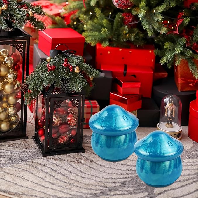 Mushroom Jars Silicone Molds with Lid Jar Resin Moulds Silicone for Epoxy Resin Casting for DIY Crafting, Candy Container, Jewelry Storage Box