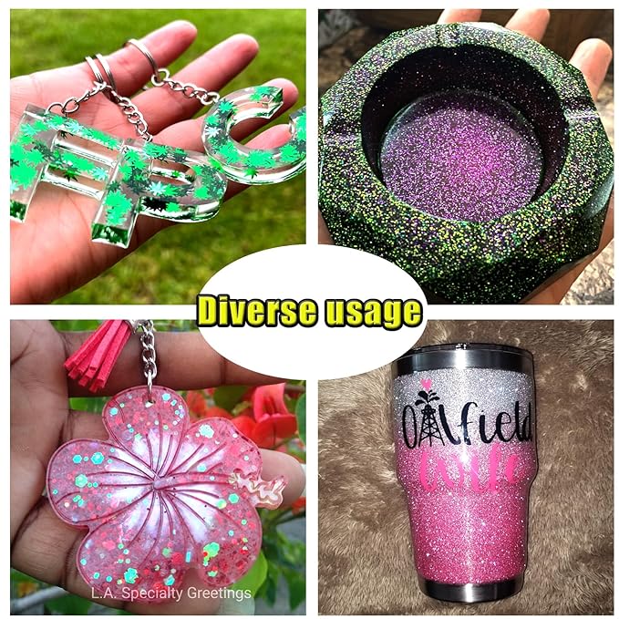 LoveOurHome 12 Colors Aurora Nail Glitter Flakes Iridescent Stars Heart Butterfly Flower Shaped Sequins Confetti Resin Accessories Sticker Acrylic Powder Decor for Nails, Crafts, Resin, Makeup