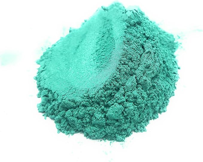 Pearl Mica Powder Pigment Dye - 500 grams (1.1 lbs) - Best Bulk Price for Fine Arts, Crafting, Painting, Bath bomb Soap Candle Slime Jewelry Making, Epoxy Resin, Woodworking (Green AG08)