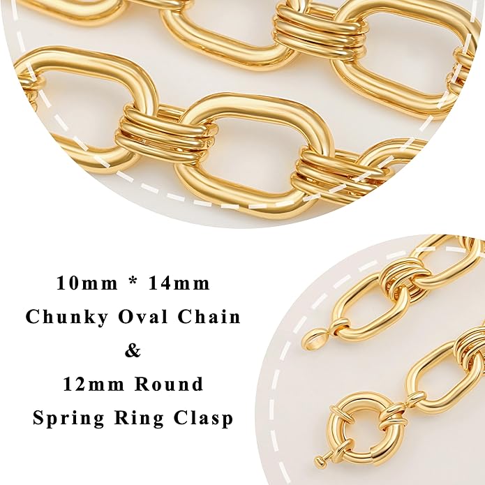 Aobei Pearl 18K Gold Plated Paperclip Chain Choker Satellite Chain Freshwater Cultured Biwa Pearl Pendant Necklace Dainty Jewelry for Women