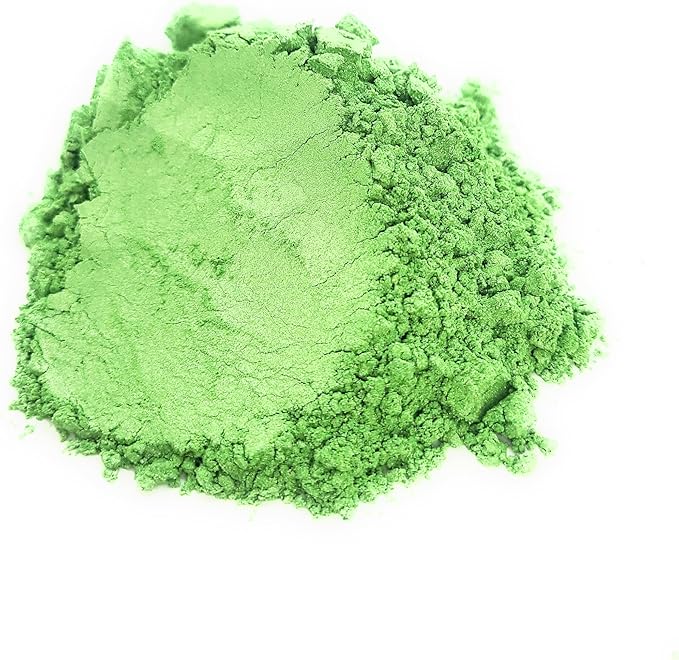 Pearl Mica Powder Pigment Dye - 500 grams (1.1 lbs) - Best Bulk Price for Fine Arts, Crafting, Painting, Bath bomb Soap Candle Slime Jewelry Making, Epoxy Resin, Woodworking (Green AG12)