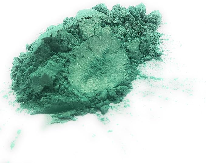 Pearl Mica Powder Pigment Dye - 500 grams (1.1 lbs) - Best Bulk Price for Fine Arts, Crafting, Painting, Bath bomb Soap Candle Slime Jewelry Making, Epoxy Resin, Woodworking (Green AG19)