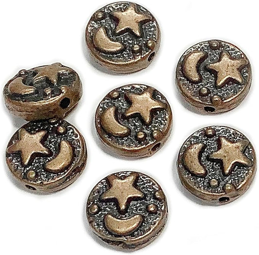 Copper Spacer Beads 69Pcs Flat Beads for Jewelry Making Supplies for Adults Small Seed Beads for Necklace Earring Bead Bracelet Making Kit Beads Bulk Silver Jewelry Set 9mm