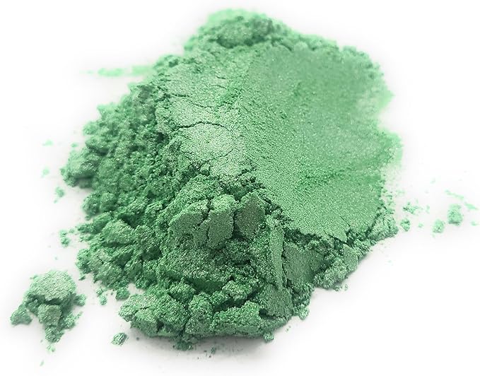 Pearl Mica Powder Pigment Dye - 500 grams (1.1 lbs) - Best Bulk Price for Fine Arts, Crafting, Painting, Bath bomb Soap Candle Slime Jewelry Making, Epoxy Resin, Woodworking (Green AG17)