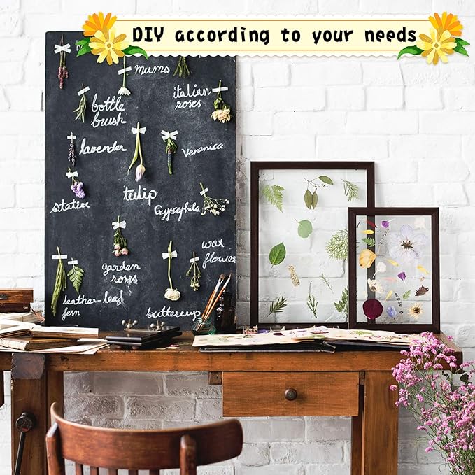 Nuanchu 167 Pcs Real Dried Pressed Flowers Natural Dried Flowers Colorful Daisy Mixed Wildflowers Leave for DIY Candle Resin Nails Jewelry Pendant Crafts Floral Art (Multicolor,Lovely Style)