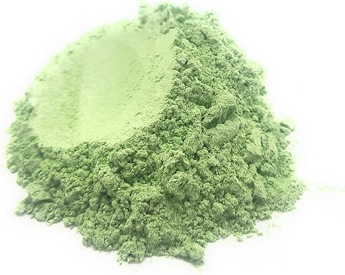 Pearl Mica Powder Pigment Dye - 500 grams (1.1 lbs) - Best Bulk Price for Fine Arts, Crafting, Painting, Bath bomb Soap Candle Slime Jewelry Making, Epoxy Resin, Woodworking (Green AG18)