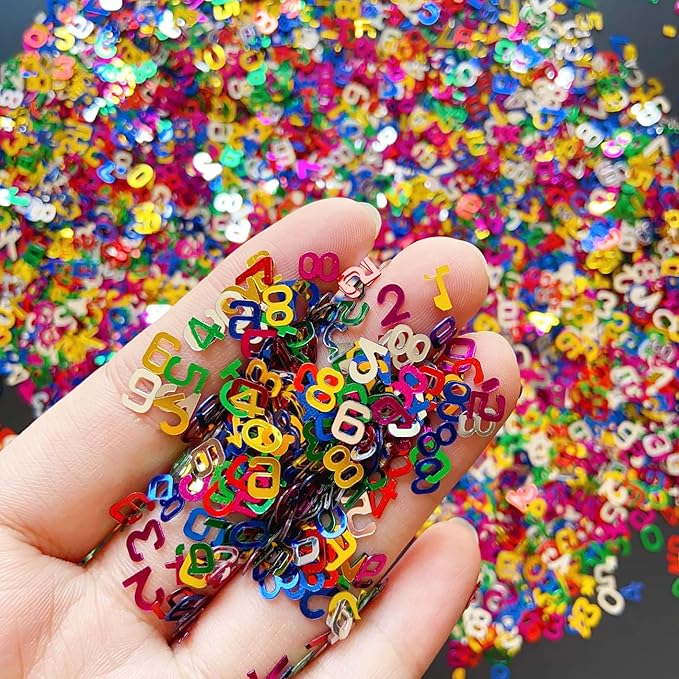 Holographic Butterfly Sequins and Glitter for Nail Art Decoration - Party Snowflakes, Letter, Leaf Figures for Women Girls (30g)