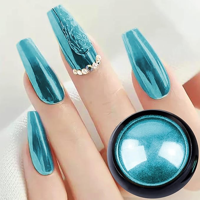 SULLMAR 6colour Chrome Nail Powder for Beautiful Mirror Effect Chrome Powder Get the Polish of Your Dreams with Our Nail DIY Enthusiasts Glitter Chrome Powder for Nails (set B)