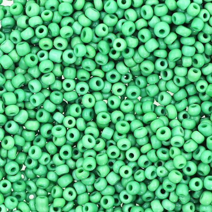 Mandala Crafts 11/0 Glass Seed Beads for Professional Beadwork, 13000 Opaque Turquoise Glass Beads