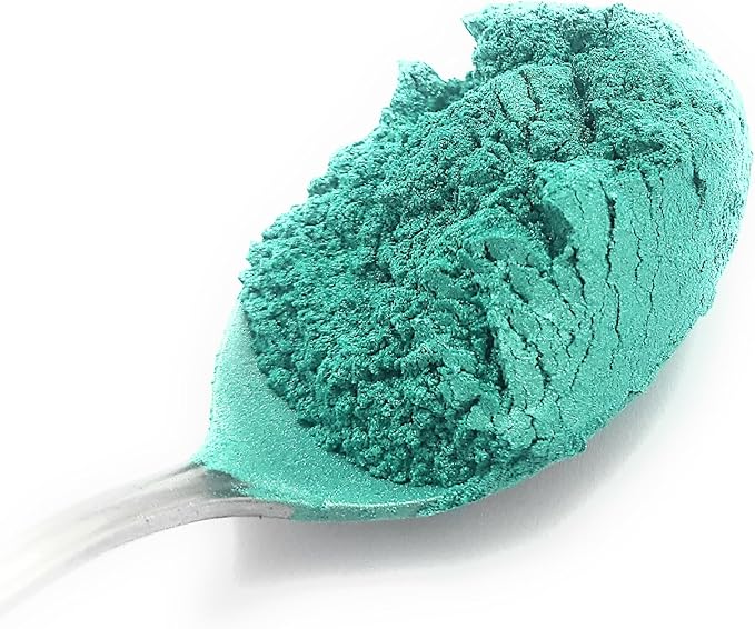 Pearl Mica Powder Pigment Dye - 500 grams (1.1 lbs) - Best Bulk Price for Fine Arts, Crafting, Painting, Bath bomb Soap Candle Slime Jewelry Making, Epoxy Resin, Woodworking (Green AG08)