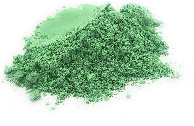 Pearl Mica Powder Pigment Dye - 500 grams (1.1 lbs) - Best Bulk Price for Fine Arts, Crafting, Painting, Bath bomb Soap Candle Slime Jewelry Making, Epoxy Resin, Woodworking (Green AG15)