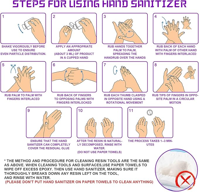 Puduo Resin Cleaner Water Softener, Epoxy Resin Remover, Resin Remover Tools, Cleaner for Epoxy Resin, UV Resin, Resin Molds, 8 OZ Epoxy Hand Scrub Cleaner/Hand Soap (32 OZ)