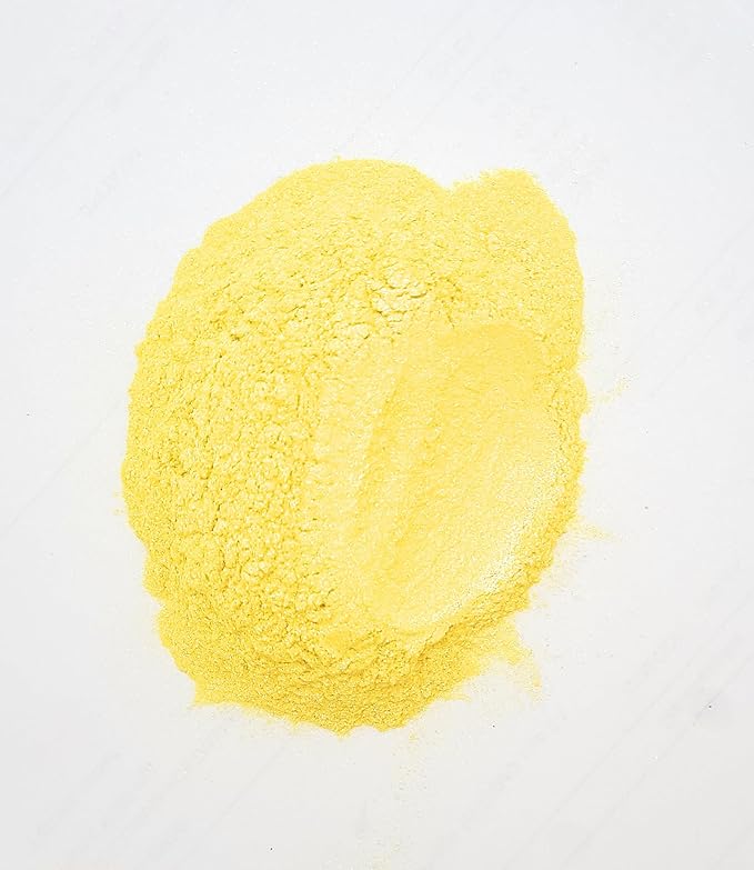 Pearl Mica Powder Pigment Dye - 500 Grams (1.1 lbs) - Best Bulk Price for Fine Arts, Crafting, Painting, Soap Candle Slime Jewelry Making, Epoxy Resin (Yellow AY04)