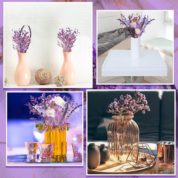 Woanger 2 Boxes Dried Purple Flowers Dried Flower for Resin Crafts Real Natural Leaves Petals 13 Types Pressed Flowers for DIY Candle Nails Making Jewelry Scrapbooking Soap Wedding Home Decor