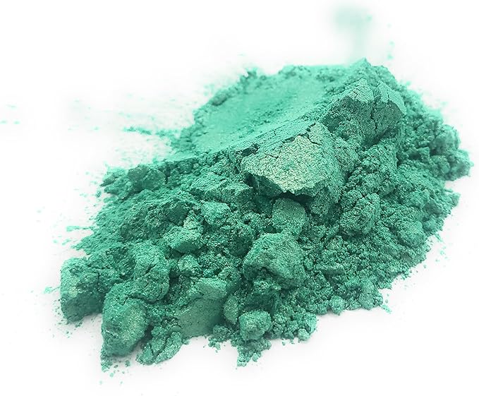 Pearl Mica Powder Pigment Dye - 500 grams (1.1 lbs) - Best Bulk Price for Fine Arts, Crafting, Painting, Bath bomb Soap Candle Slime Jewelry Making, Epoxy Resin, Woodworking (Green AG19)