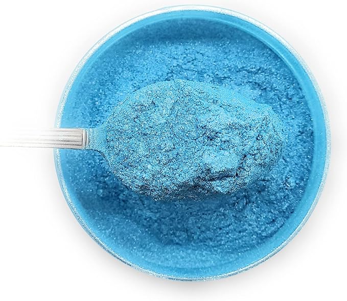 Pearl Mica Powder Pigment Dye - 500 Grams (1.1 lbs) - Best Bulk Price for Fine Arts, Crafting, Painting, Bath Bomb Soap Candle Slime Jewelry Making, Epoxy Resin, Woodworking (Blue BL13)
