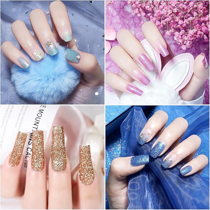 CIYOWTA Fine Glitter for Epoxy Resin, Set of 40 Colors, for Tumblers Cup Glass Slime, Cosmetic Ultra Fine Glitter for Nails Body Face Hair