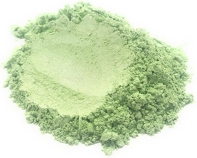 Pearl Mica Powder Pigment Dye - 500 grams (1.1 lbs) - Best Bulk Price for Fine Arts, Crafting, Painting, Bath bomb Soap Candle Slime Jewelry Making, Epoxy Resin, Woodworking (Green AG18)