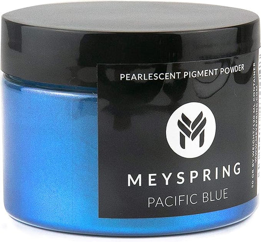 MEYSPRING Pacific Blue Epoxy Resin Color Pigment - 50 Grams - Great for Resin Art, Epoxy Resin, and UV Resin - Mica Powder for Epoxy Resin