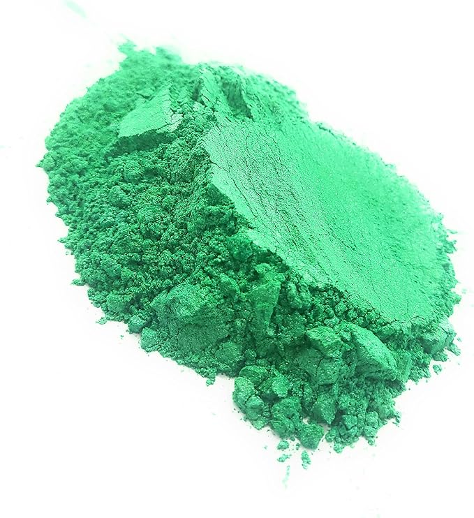 Pearl Mica Powder Pigment Dye - 500 grams (1.1 lbs) - Best Bulk Price for Fine Arts, Crafting, Painting, Bath bomb Soap Candle Slime Jewelry Making, Epoxy Resin, Woodworking (Green AG04)