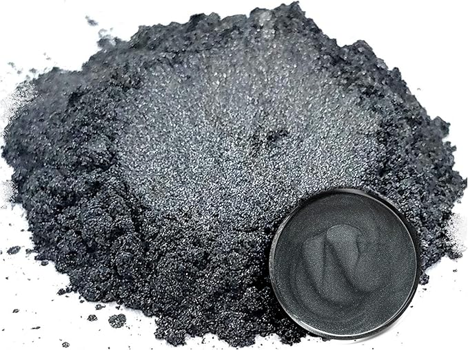Eye Candy Pigments Premium Grey Mica Powder - Katana Grey (50gr) - for Epoxy, Resin, Soap, Paint, Woodworking, Acrylic Pouring, Bath Bombs, Fishing Lures - DIY Arts and Crafts Additive