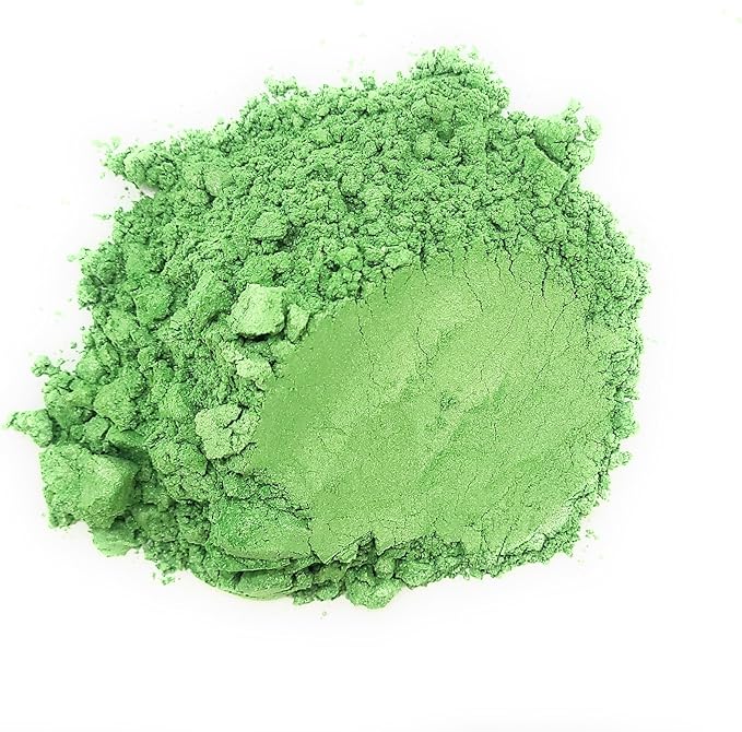 Pearl Mica Powder Pigment Dye - 500 grams (1.1 lbs) - Best Bulk Price for Fine Arts, Crafting, Painting, Bath bomb Soap Candle Slime Jewelry Making, Epoxy Resin, Woodworking (Green AG12)