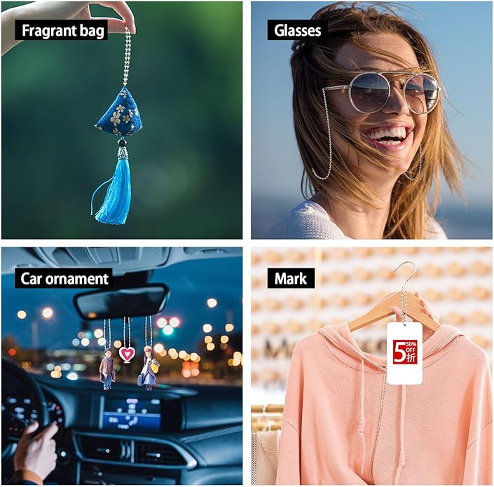 GEKIXUTP 100 pcs Dog Tag Chain Ball Chain Necklace Bulk,Military Dog tag Chain for Men Dog tags Chains,Beaded Chain Necklace Chains for Jewelry Making,Silver Nickel Plated Metal 23.6" Long 2.4mm Ball