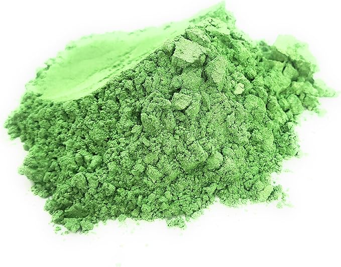 Pearl Mica Powder Pigment Dye - 500 grams (1.1 lbs) - Best Bulk Price for Fine Arts, Crafting, Painting, Bath bomb Soap Candle Slime Jewelry Making, Epoxy Resin, Woodworking (Green AG12)