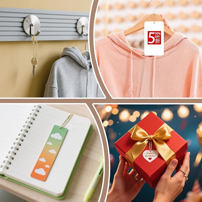 300 Pcs Gold Ball Chain Bulk,Metal Bead Chain,Keychain Chains,Gold Nickel Plated Metal 3.9" Long 2.4mm Ball Bead Chains,for Hanging Christmas Decoration