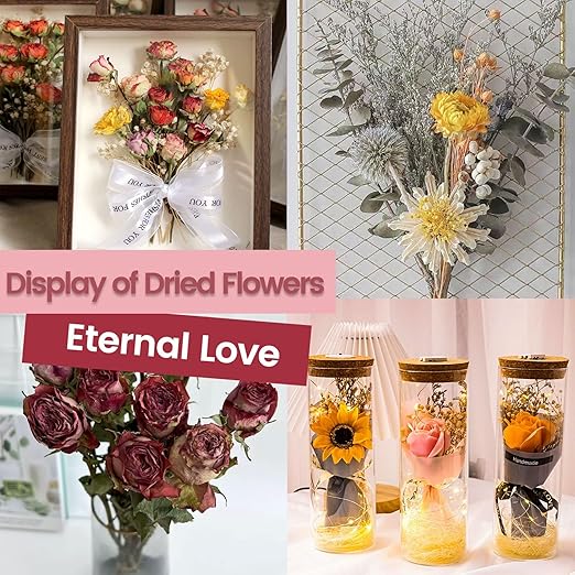 (NET 6 LBS) Silica Gel for Flower Drying, Silica Gel Flower Drying Crystals, Reusable Flower Drying Silica for Wedding Bouquet Preservation