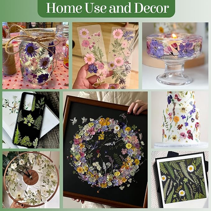 86Pcs Dried Pressed Flowers Leaves for Crafts, Real Natural Dried Leaves Pressed Leaves Bulk Dry Leaves for Resin, DIY Art, Jewelry, Candle & Soap Making, Scrapbook Bookmarks Ideas – Tweezers Included