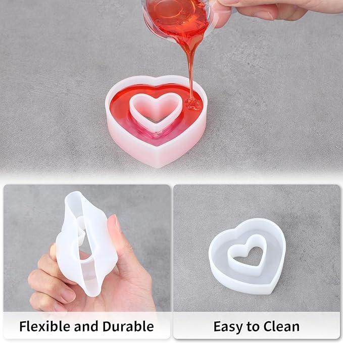 Gartful Resin Letter Molds, O Capital Alphabet Epoxy Resin Mold, Thick 3D Silicone Letter Molds for Making Letters, Word Sign Art, DIY Crafts, Making Candle, Party, Home Decor